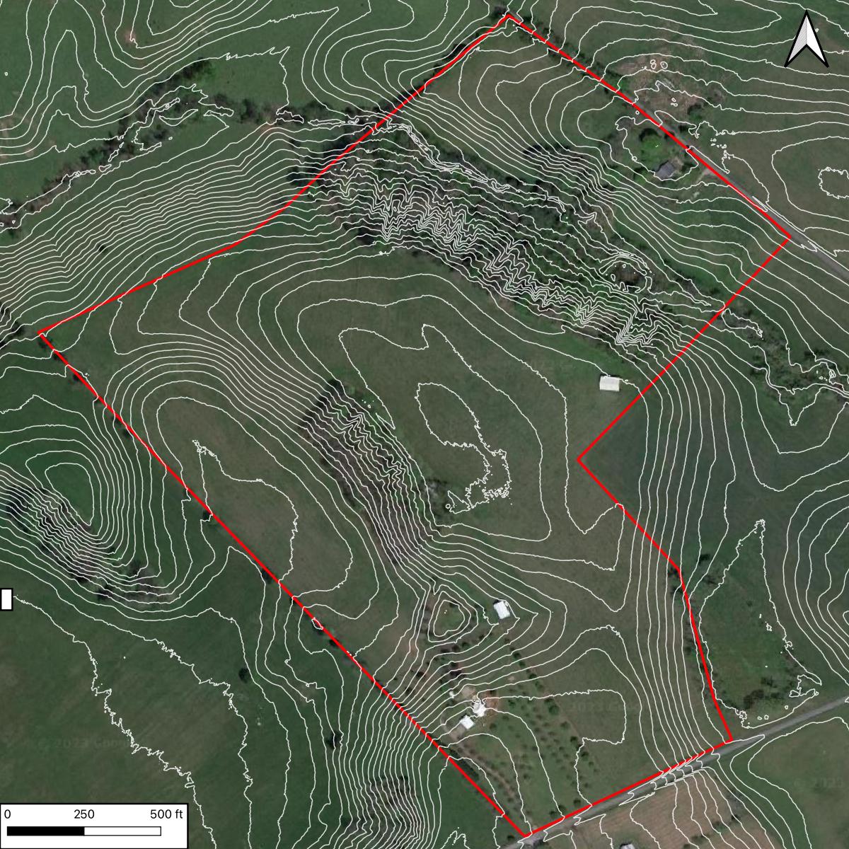 Hi-Resolution LiDAR Contour Base Map