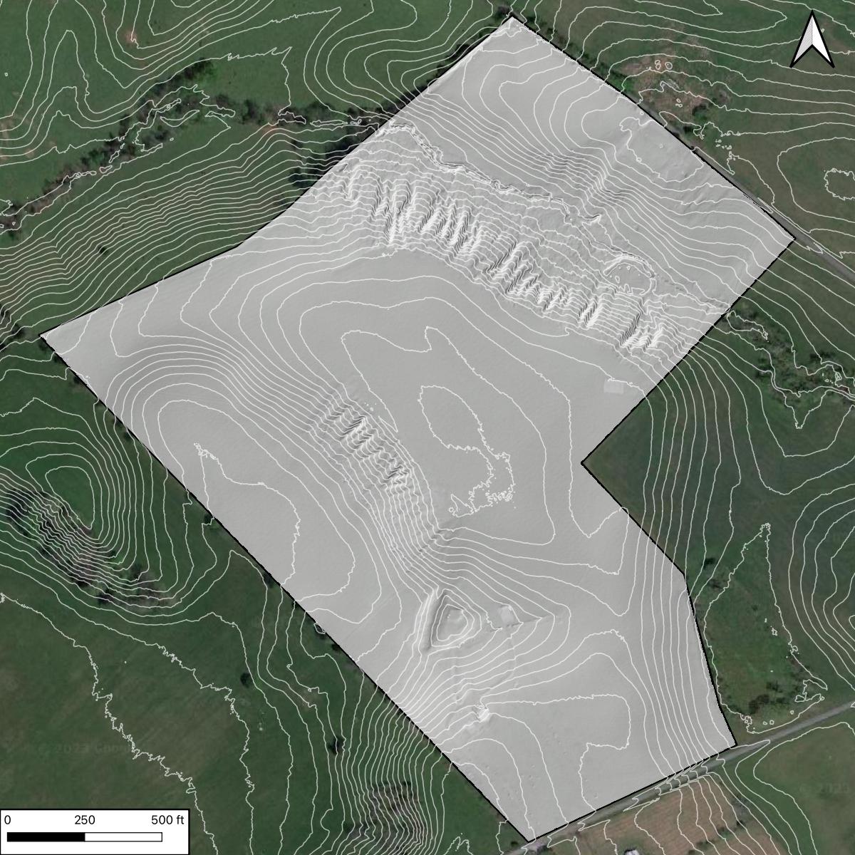 Hi-Resolution LiDAR Contour Base Map - Image 4