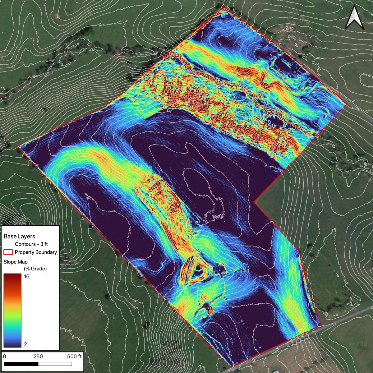 Hi-Resolution LiDAR Contour Base Map - Image 5