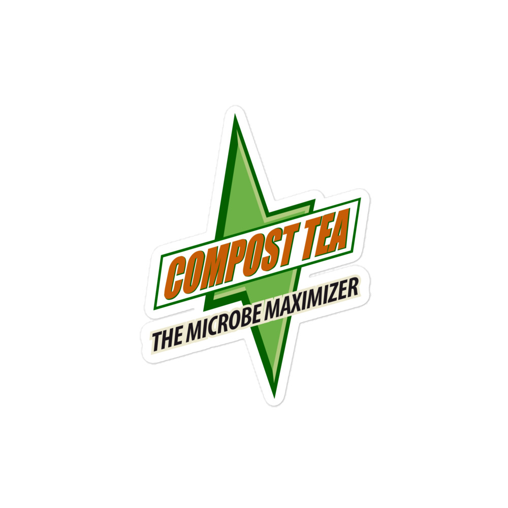 Compost Tea - The Microbe Maximizer - It's What Plants Crave! ~ Kiss-Cut Sticker - Image 2