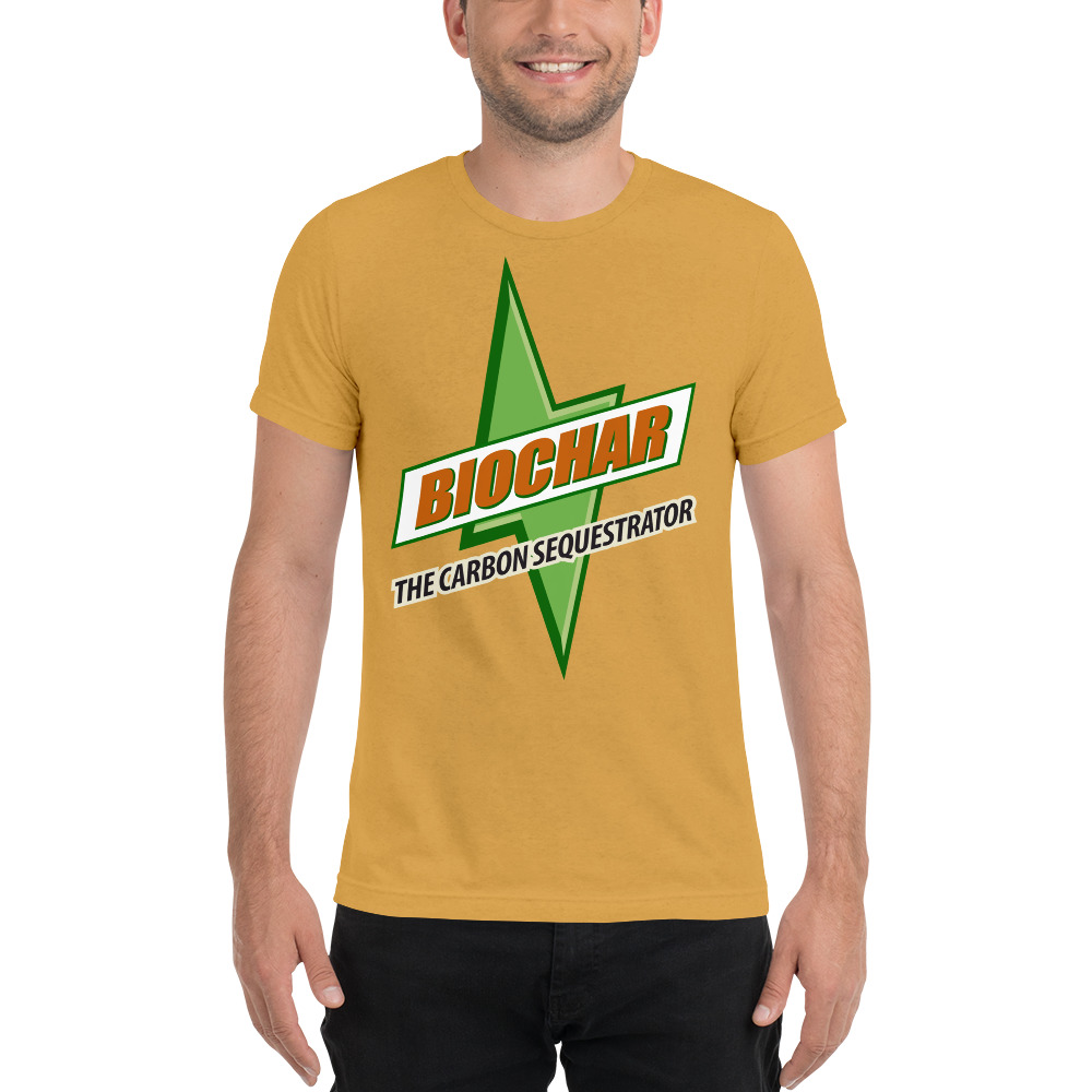 Biochar - The Carbon Sequestrator - What Plants Crave  |  Unisex Tri-Blend T-Shirt - Image 4