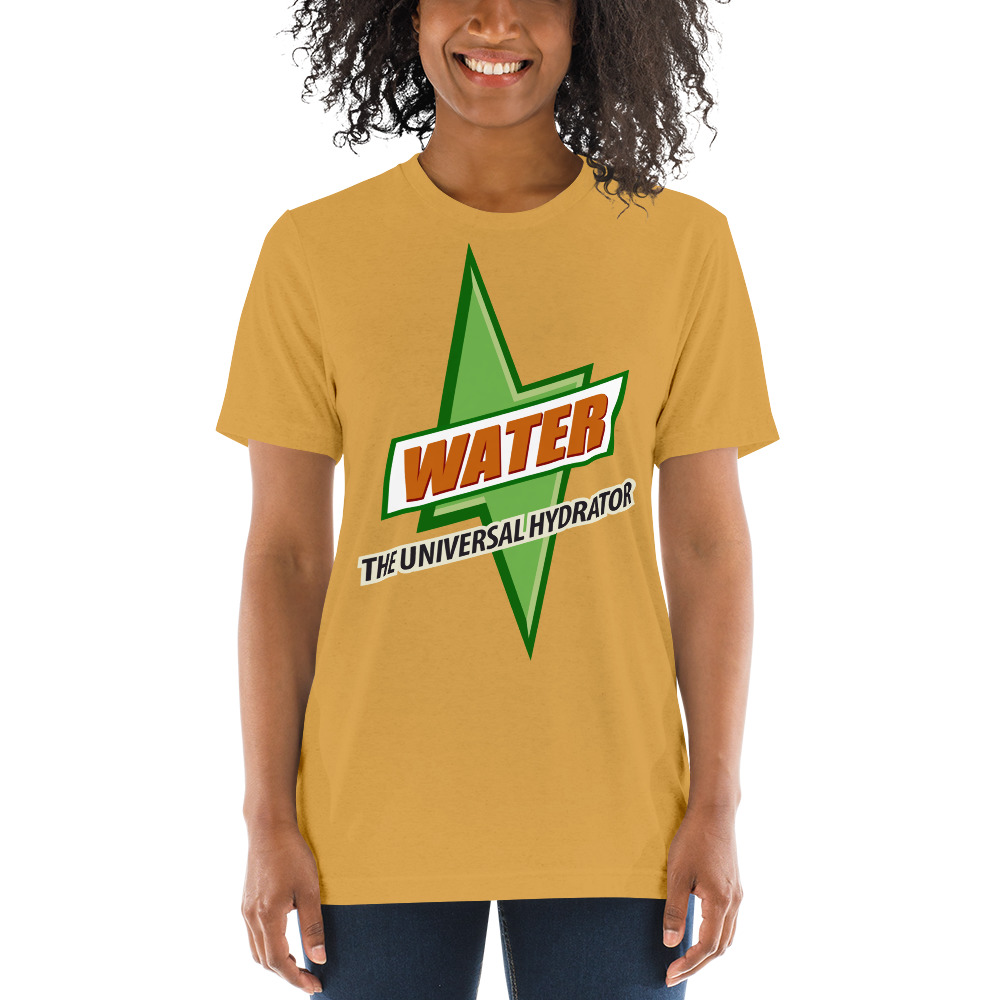 Water - The Universal Hydrator - What Plants Crave!  | Unisex Tri-blend T-shirt - Image 3