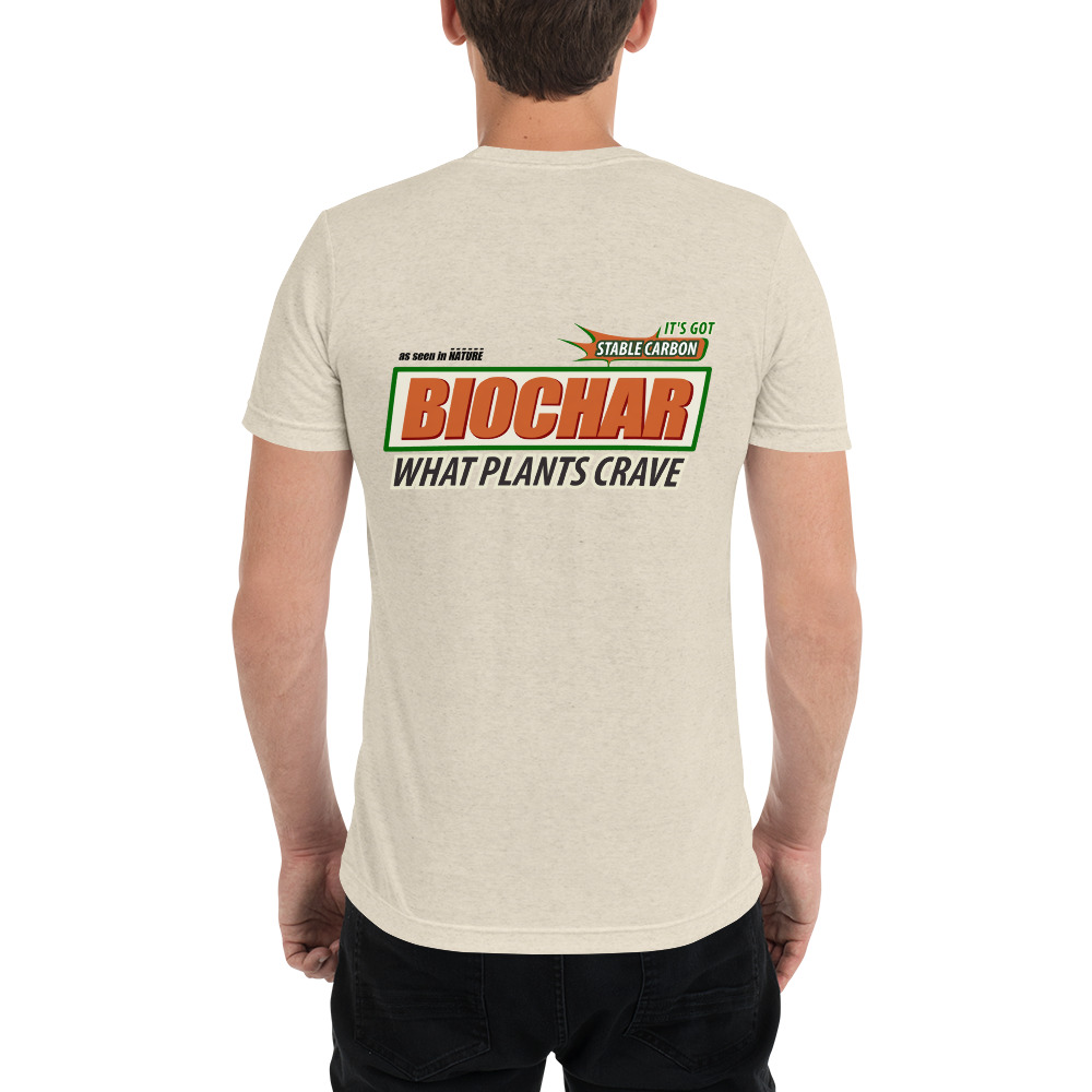 Biochar - The Carbon Sequestrator - What Plants Crave  |  Unisex Tri-Blend T-Shirt - Image 8