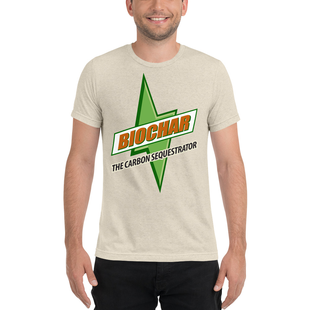 Biochar - The Carbon Sequestrator - What Plants Crave  |  Unisex Tri-Blend T-Shirt - Image 7