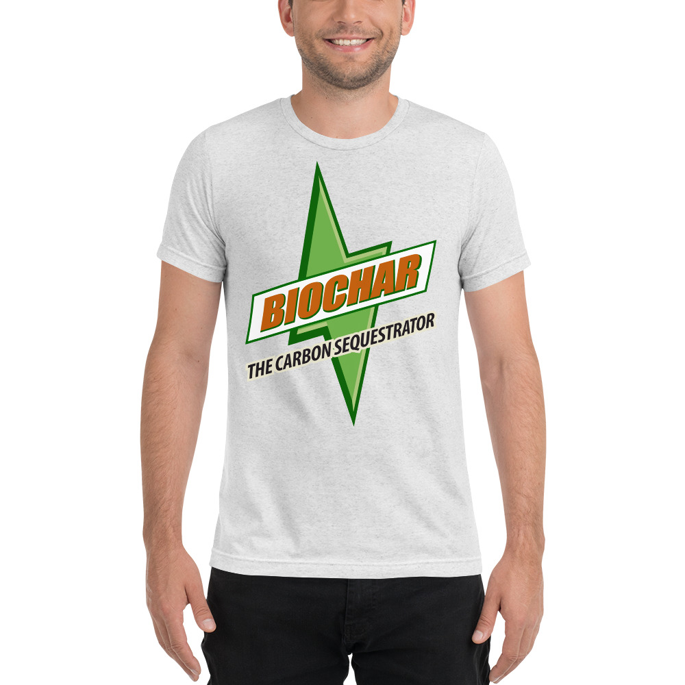 Biochar - The Carbon Sequestrator - What Plants Crave  |  Unisex Tri-Blend T-Shirt - Image 9