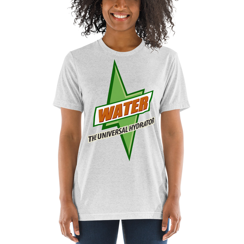 Water - The Universal Hydrator - What Plants Crave!  | Unisex Tri-blend T-shirt - Image 9